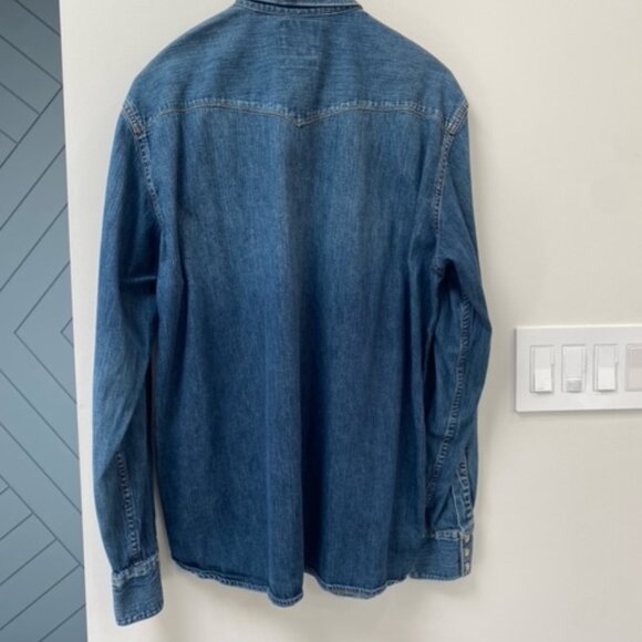 Lucky Brand demin shirt size L - Picture 3 of 4